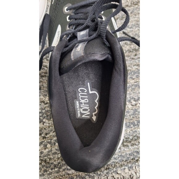 BROOKS Ghost 15 Black White Sneakers Women's Sz 9 Athletic Shoes 120380-012 Gym - Picture 9 of 10